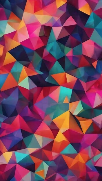 Abstract polygonal background geometric triangle colorful background seamless