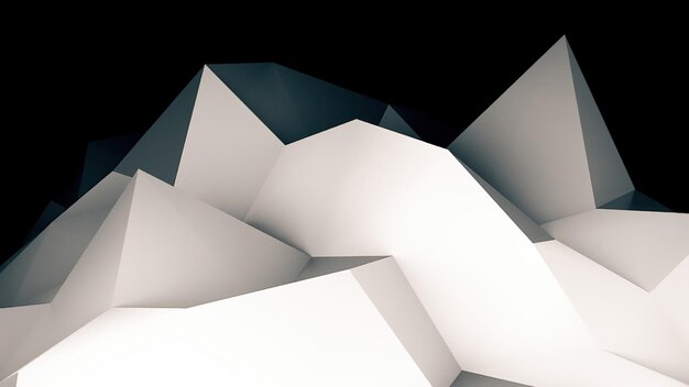 Abstract polygonal geometric surface