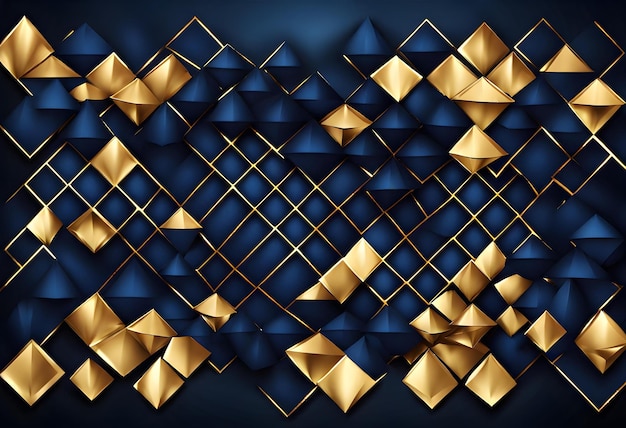 Abstract polygonal pattern luxur