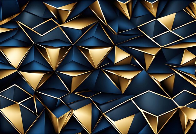 Photo abstract polygonal pattern luxur