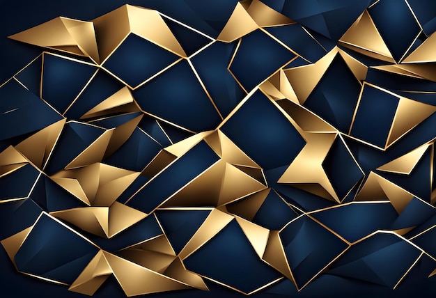 Abstract polygonal pattern luxur