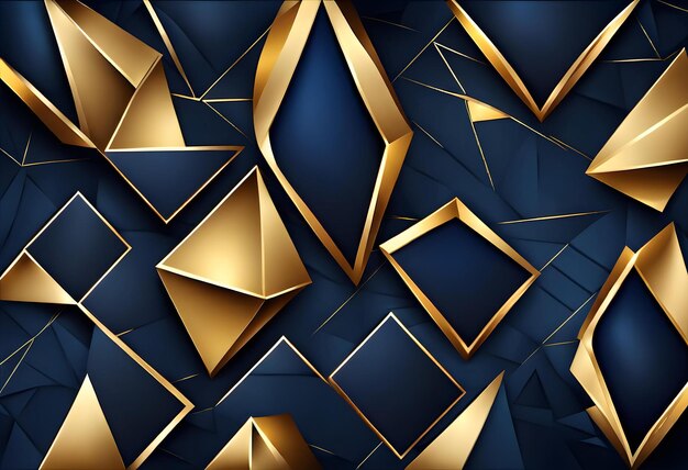 Photo abstract polygonal pattern luxur