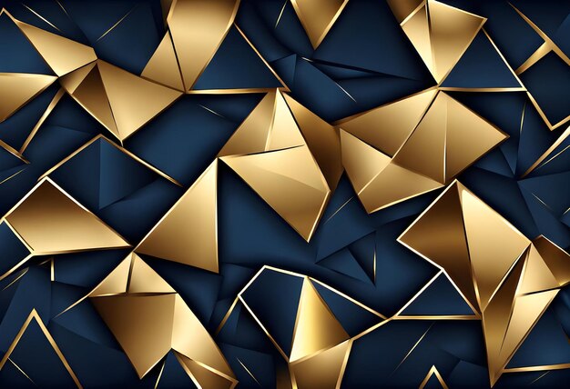 Abstract polygonal pattern luxur