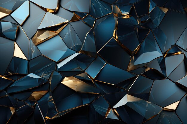 Abstract_polygonal_pattern_luxury_golden_line Background Futuristic abstract background