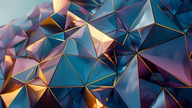 Abstract polygonal shapes