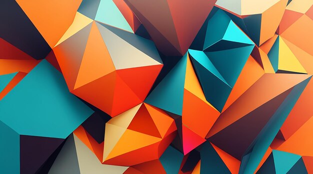 Abstract polygonal