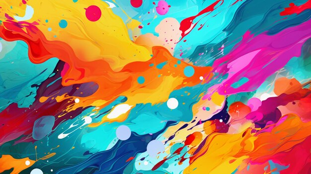 Abstract Pop Art Painting Background