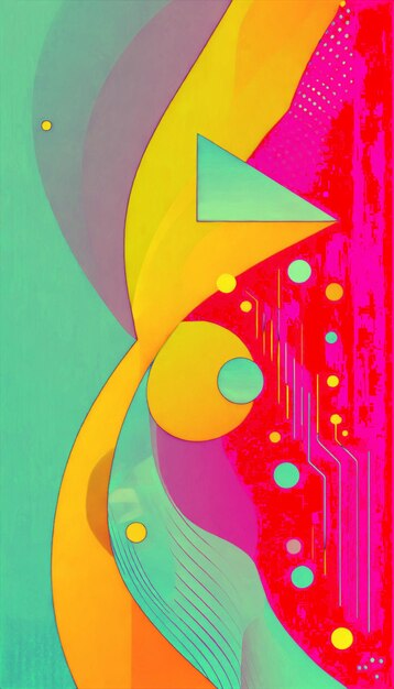 Abstract poster colorful background