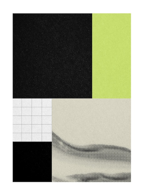 Abstract poster png sticker transparent background