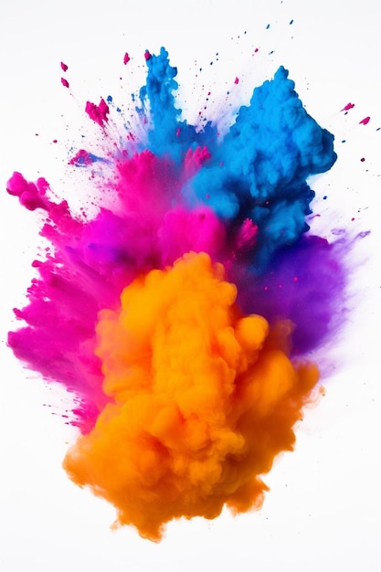 Abstract powder splatted background