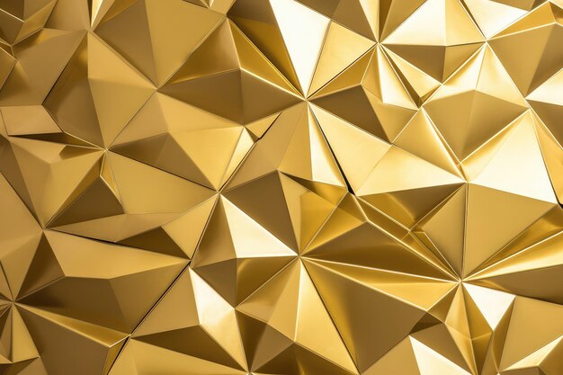 Photo abstract and premium golden polygon pattern backdrop for wall print