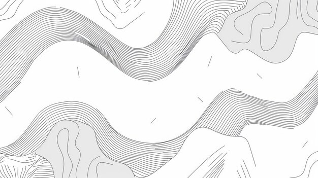 An abstract print set based on line art illustrations in black and white Modern modern template for design