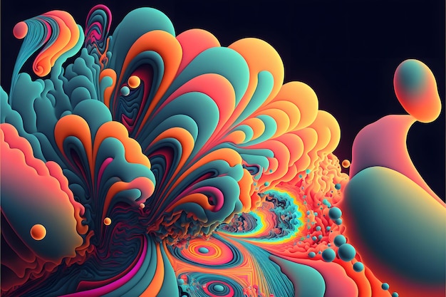 Abstract psychedelic background