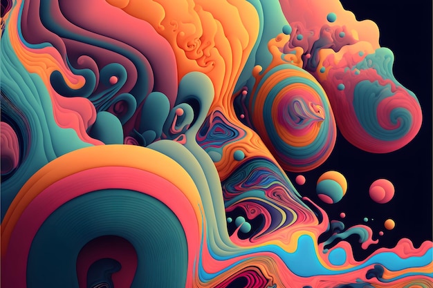 Abstract psychedelic background