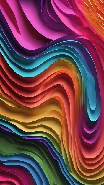 Abstract psychedelic papercut background