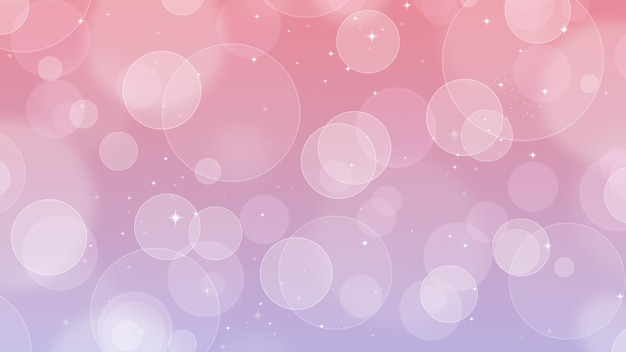 Abstract Purple Background With Bokeh Light Pattern