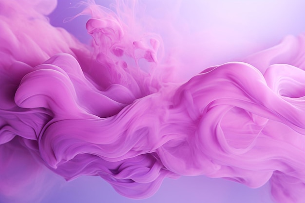 抽象的な紫色の背景と煙
