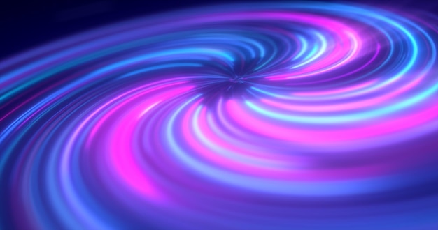 Abstract purple and blue multicolored glowing bright twisted swirling lines abstract background