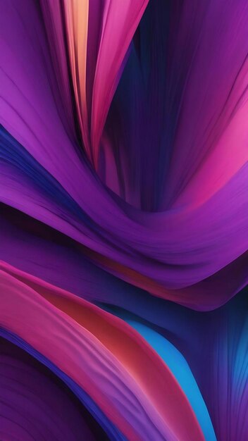 Abstract purple blue vibrant gradient swirling twisted lines abstract background