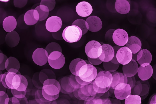 Photo abstract purple defocused circular light backdrop