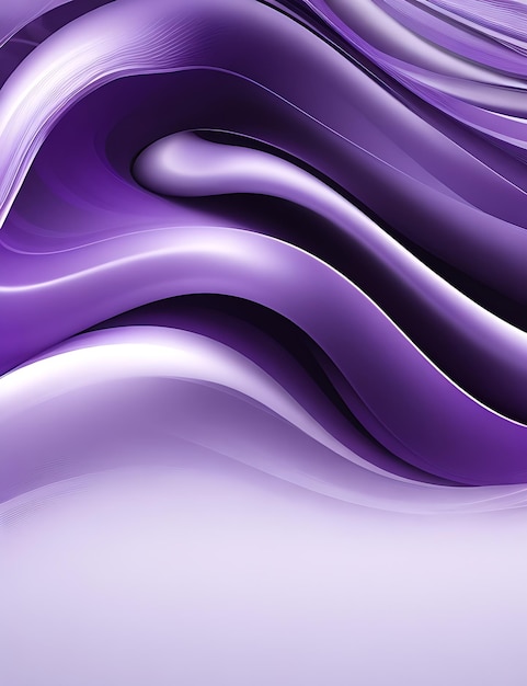 抽象的な紫の流れるようなラインのデザイン