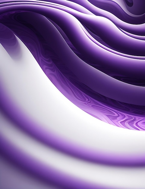 Abstract Purple Flowing Lines Design