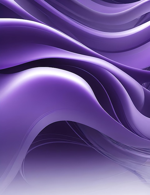 Abstract Purple Flowing Lines Design