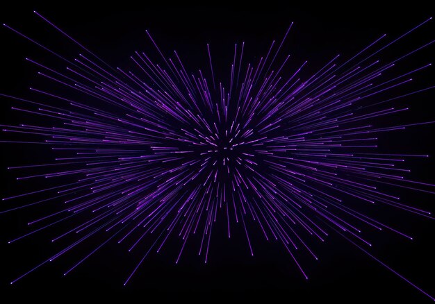 Abstract Purple Light Rays Burst Technology Energie en Futuristische achtergrond