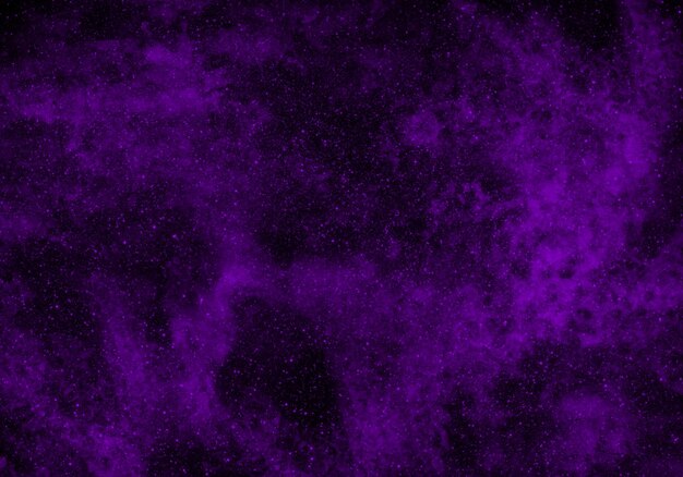 Photo abstract purple nebula cosmic galaxy background