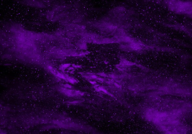 Photo abstract purple nebula cosmic galaxy background