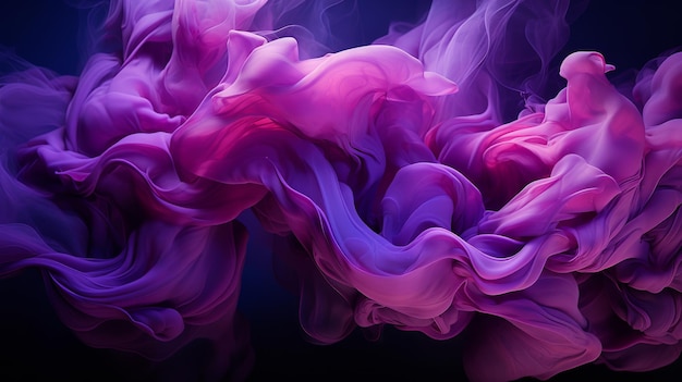 Abstract purple paint splash for desktop wallpaper Generative AI