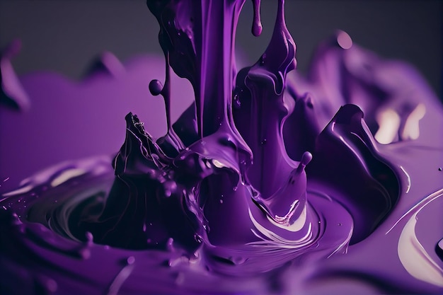 Абстрактный фиолетовый paintgenerative ai