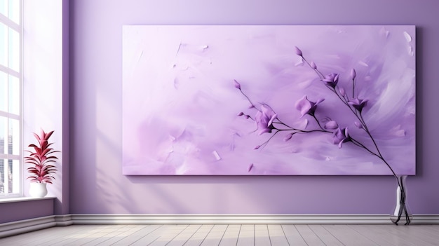 Abstract Purple painting