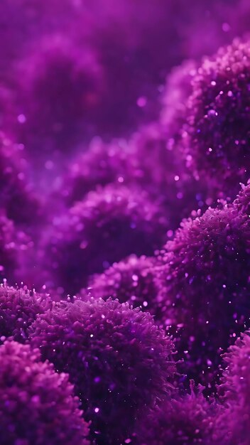 Abstract purple particles background