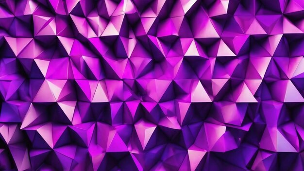 Abstract purple silver low poly triangular mesh background