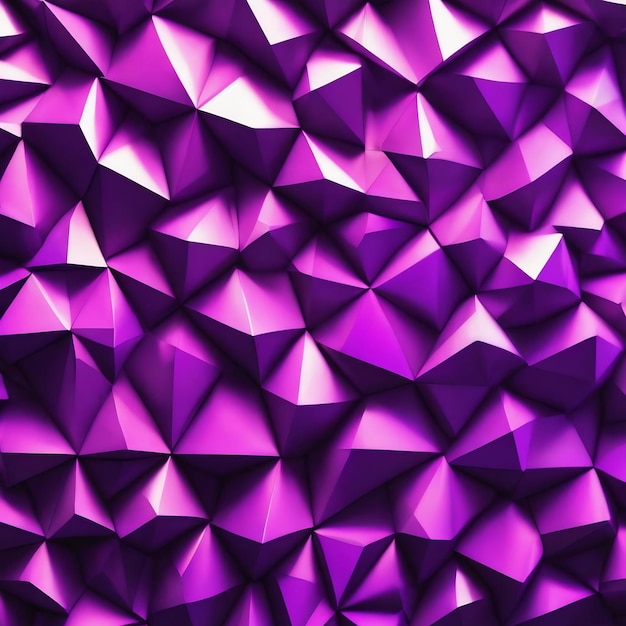抽象的な紫色の銀色の低いポリ三角形のメッシュの背景
