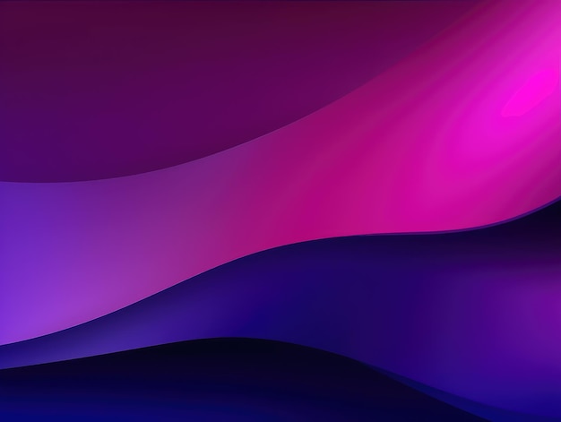 Абстрактный фиолетовый фон волны Генеративный AI