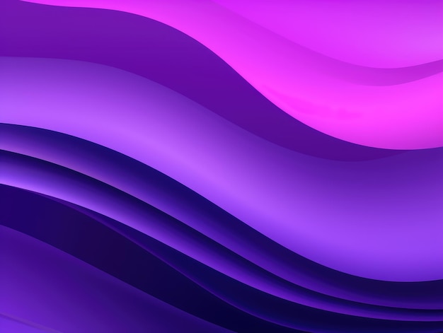 Абстрактный фиолетовый фон волны Генеративный AI