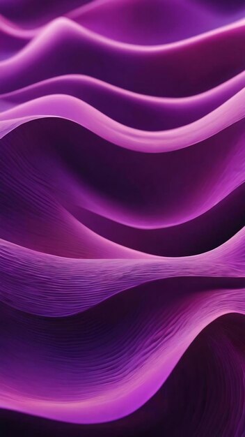 Abstract purple waves background generative ai