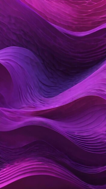 Abstract purple waves background generative ai