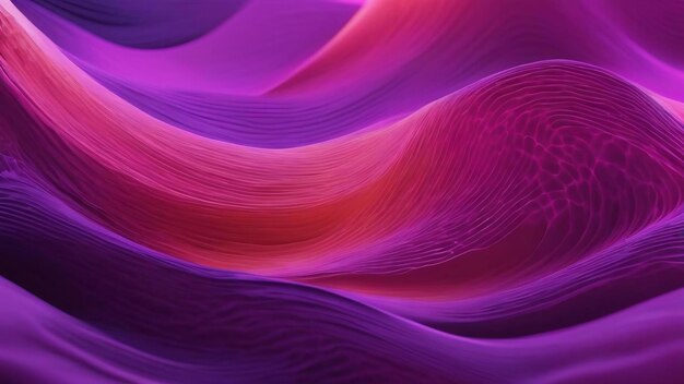 Abstract purple waves background generative ai