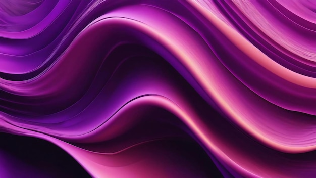 Abstract purple waves background generative ai