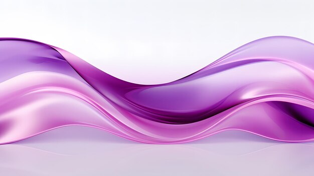 Abstract purple wavy on white background