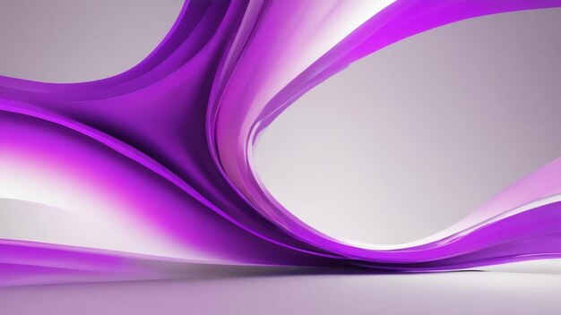 Abstract purple and white gradient plain studio background