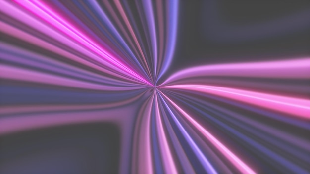 Abstract radial glow lines