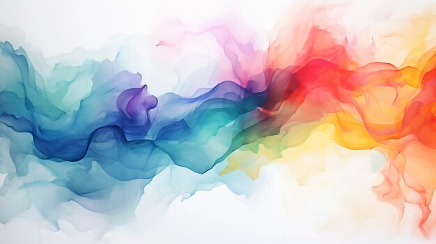 Photo abstract rainbow background in watercolor style