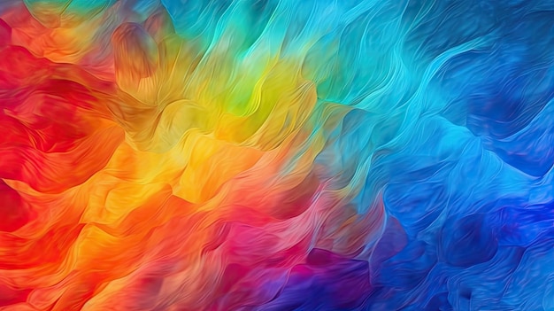 Abstract rainbow colors abstract waves splash lines banner background wallpaper generative ai