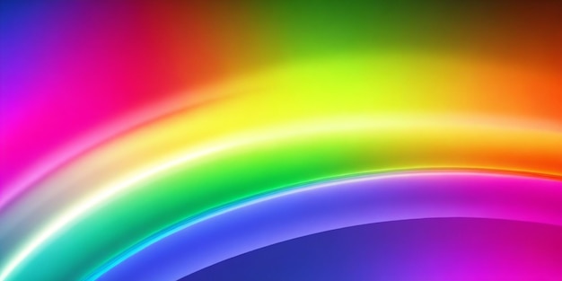 Photo abstract rainbow colors on light background