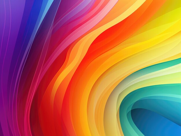 Photo abstract rainbow lines background colorful background design