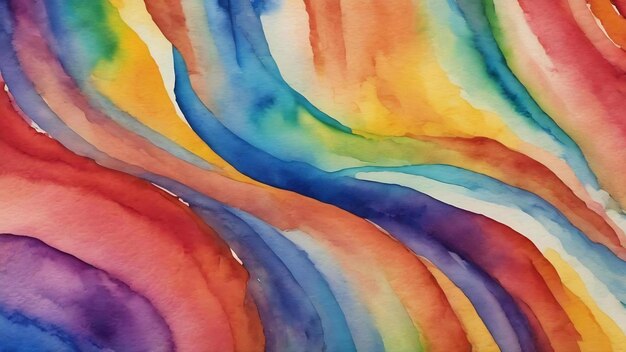 Abstract rainbow watercolor handpainted texture